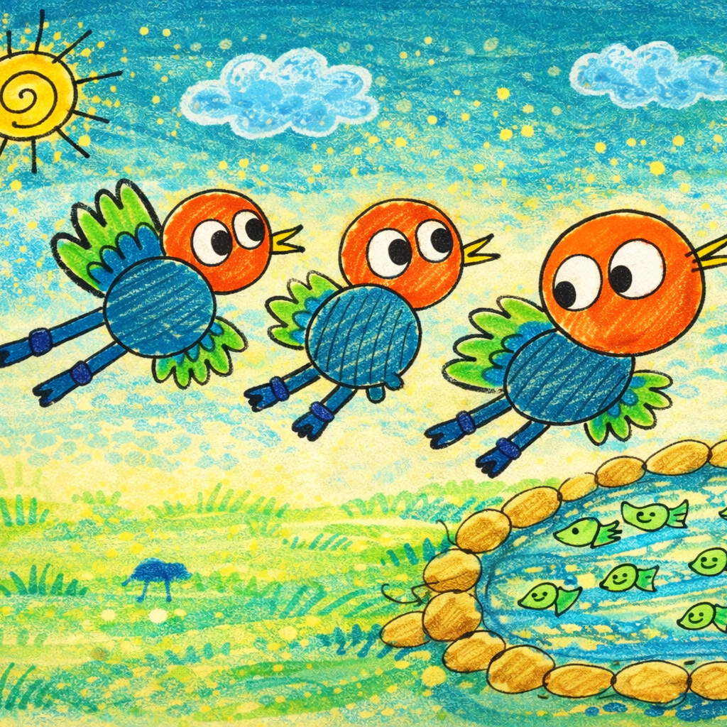 陽光下的旅程,兒童畫,孩童創作,兒童作品,孩子作品,兒童插畫,兒童藝術,原創插畫,插畫授權,文創商品,企業禮贈,ESG禮贈,客製化禮品,童心創作,童心回饋計畫,薪傳創藝坊