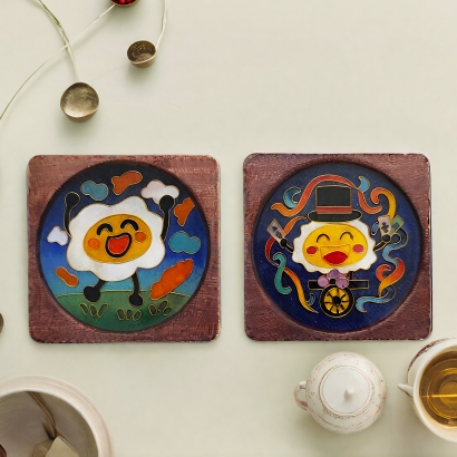 情感禮贈品,掐絲琺瑯,手工製作