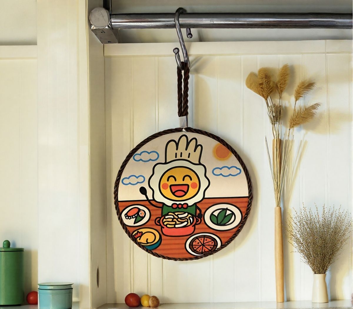 雞蛋大廚陶瓷隔熱墊｜掛繩款居家展示