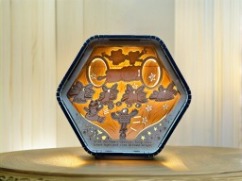 木雕小夜燈-動物馬戲團｜附禮盒精緻設計