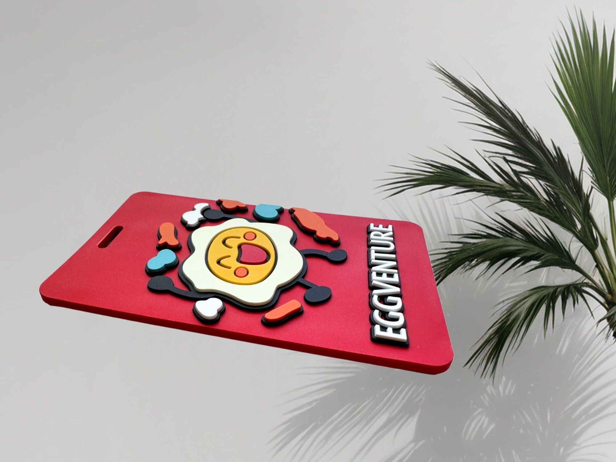 雞蛋小人吊牌卡套|立體浮雕造型與軟膠材質