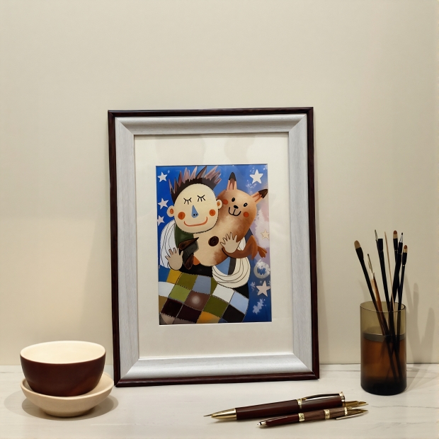 藝術微噴,無酸卡紙畫,客製化,相框