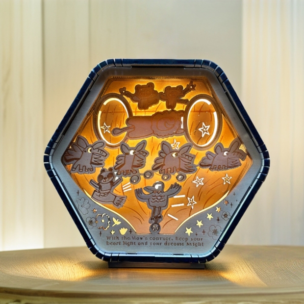 客製化禮贈品,木雕燈,小夜燈