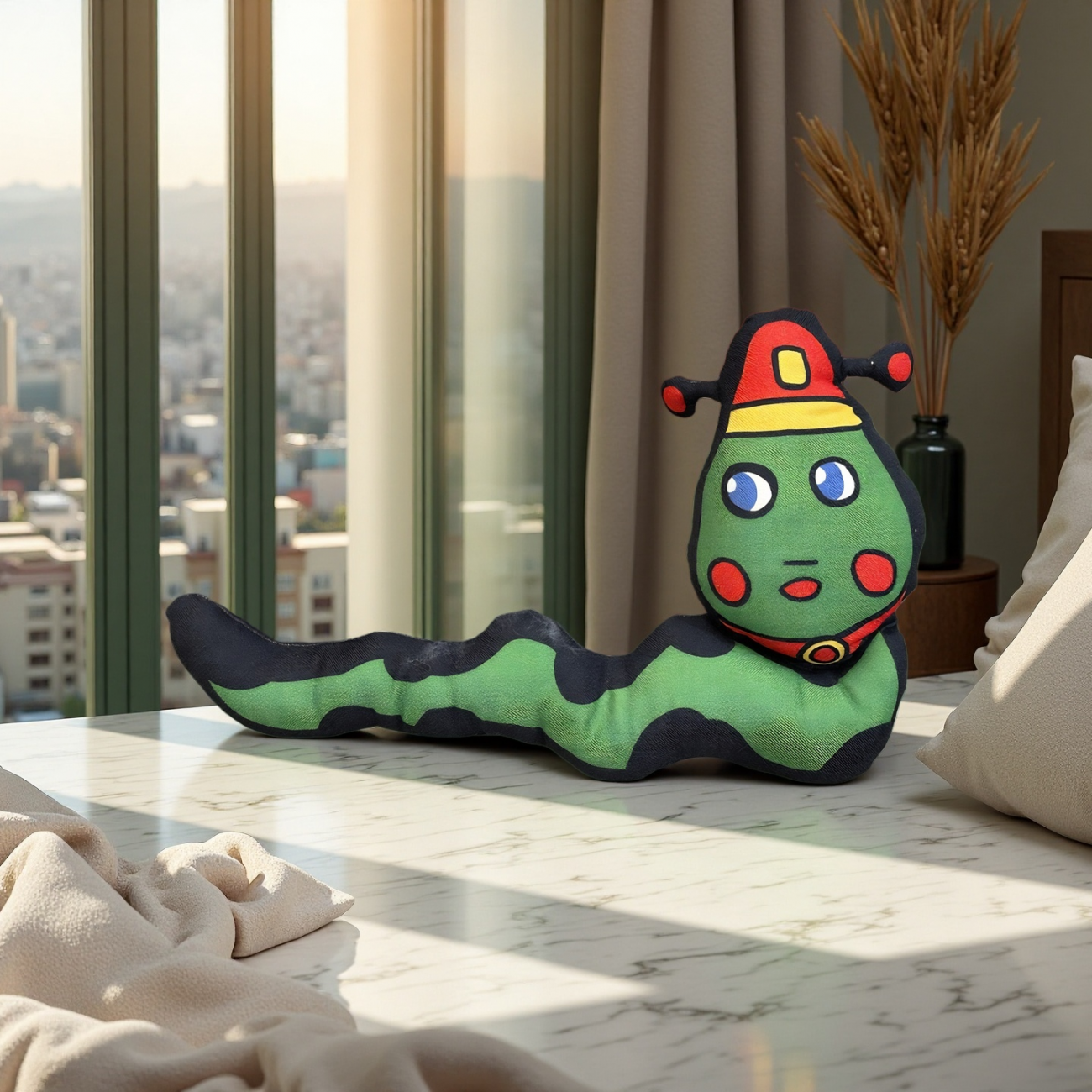 童趣抱枕, 絨布抱枕, 小蛇怪抱枕