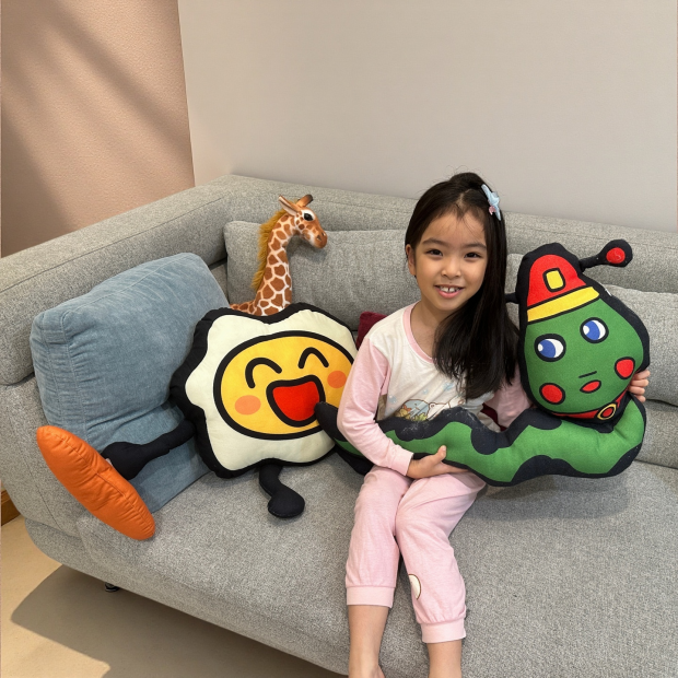 客製化抱枕, 大玩偶, 絨布, 童畫變抱枕