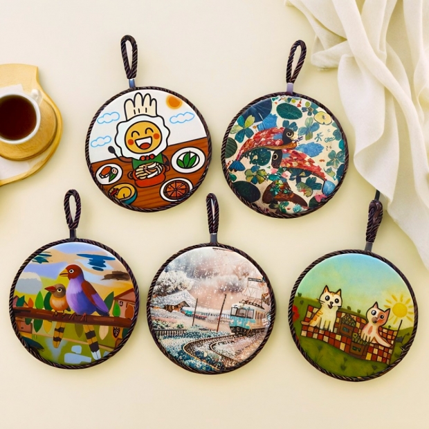 陶瓷隔熱墊, 鍋墊 杯墊 耐高溫 防滑 童趣 原創 時尚精美可愛