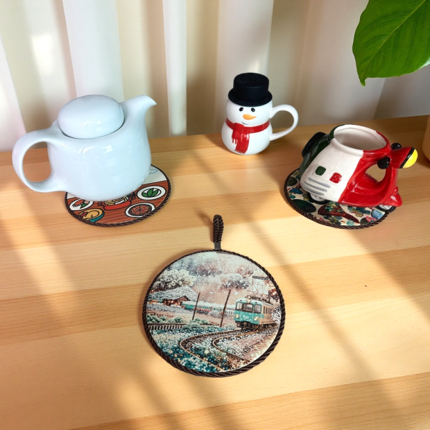 陶瓷隔熱墊, 鍋墊 杯墊 耐高溫 防滑 童趣 原創 時尚精美可愛