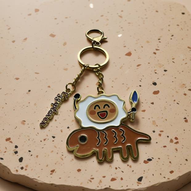 雞蛋小人系列,雞蛋騎士,金屬烤漆,可愛吊飾,鑰匙圈,質感