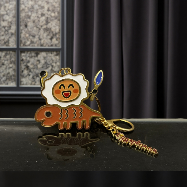 雞蛋小人系列,雞蛋騎士,金屬烤漆,可愛吊飾,鑰匙圈,質感