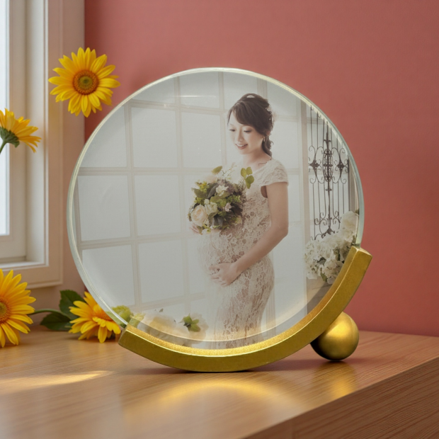 客製化,水晶畫,水晶擺件,結婚紀念,交往紀念,紀念品,童趣寫真,精緻,禮物