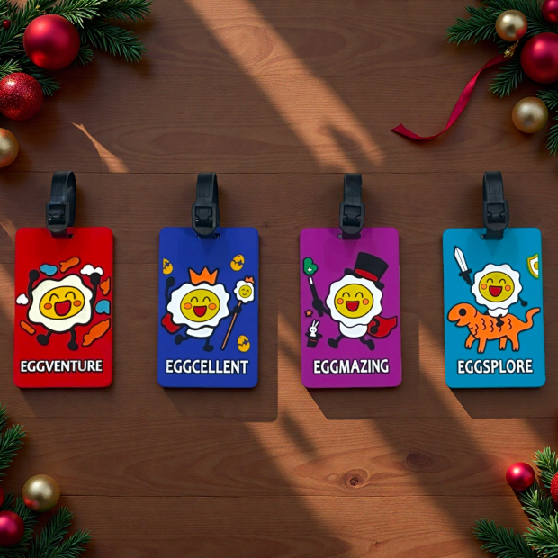 行李吊牌-雞蛋小人系列 | 原創IP 童趣繽紛 出行必備