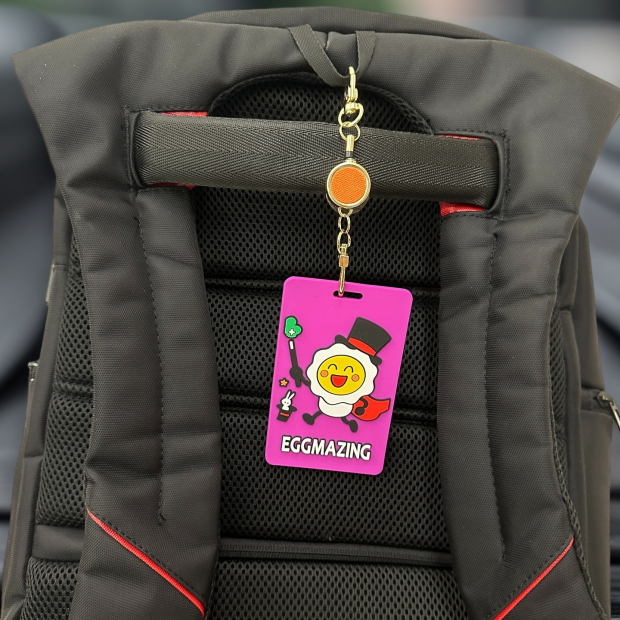 伸縮拉扣卡套-雞蛋小人系列 | 伸縮證件套 悠遊卡套 原創IP 童趣繽紛 