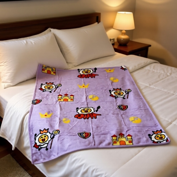 法蘭絨毛毯,雞蛋小人,Egg Friends,可愛,療癒,保暖,萬用毯,薄毯,午睡毯,披肩,聖誕禮物,交換禮物,旅行