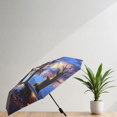 客製化藝術傘,晴雨兩用,折傘,輕量