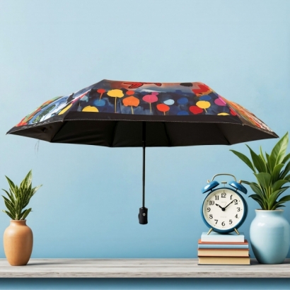 客製化藝術傘,晴雨兩用,折傘,輕量