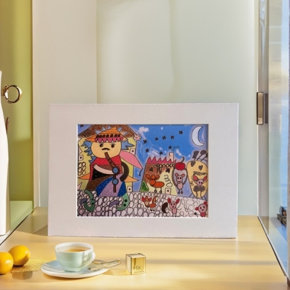 藝術微噴,無酸卡紙畫,客製化,相框