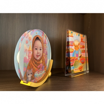 客製化,水晶畫,水晶擺件,結婚紀念,交往紀念,紀念品,童趣寫真,精緻,禮物