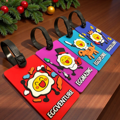 行李吊牌-雞蛋小人系列 | 原創IP 童趣繽紛 出行必備