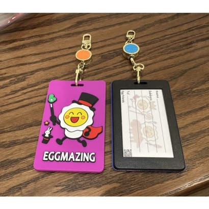 伸縮拉扣卡套-雞蛋小人系列 | 伸縮證件套 悠遊卡套 原創IP 童趣繽紛 